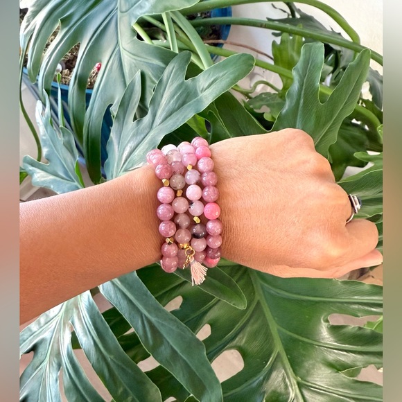 Agate & Hematite  Bracelet (one) - Picture 6 of 7